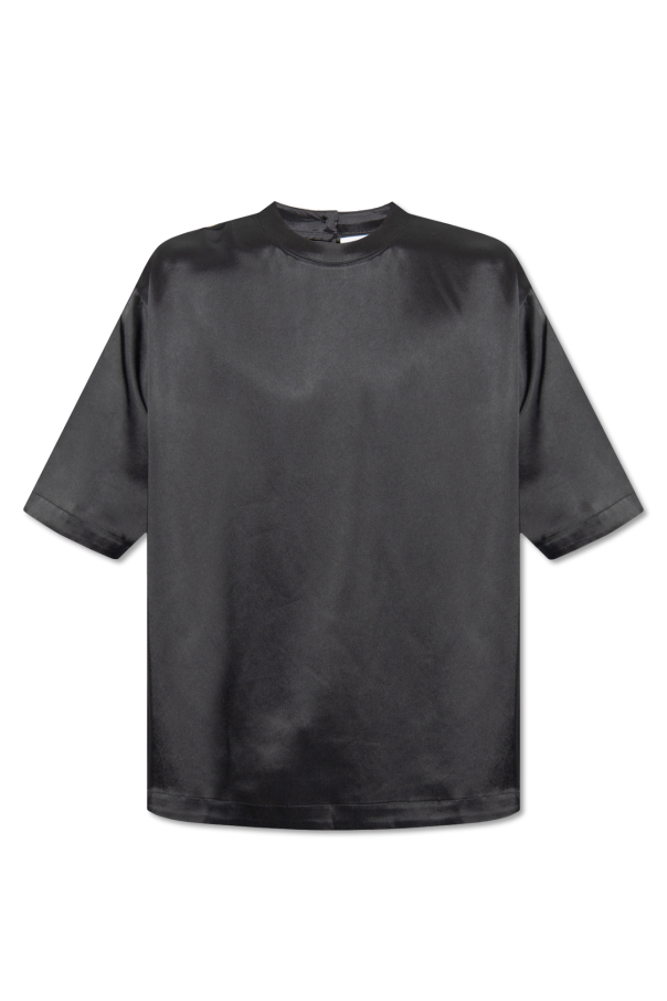 Black 'Isaac' satin T - PRO Hypervent Wind Langarm T-Shirt